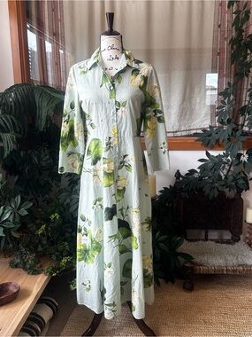 Zara Lily Pads Midi Dress